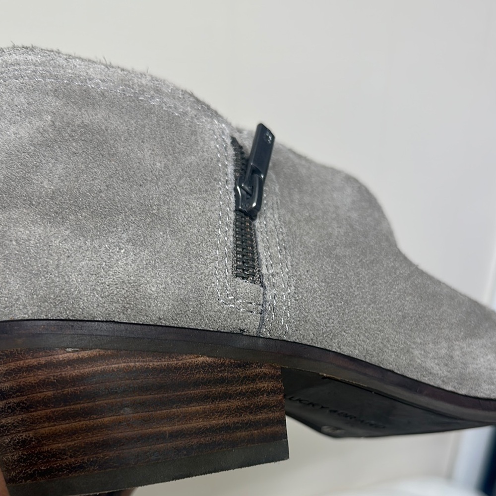 Lucky Brand Gray Suede Chelsea Boots - Picture 10 of 16